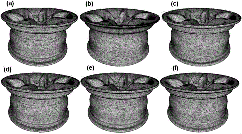 Particle swarm algorithm-based triangular mesh normalization method