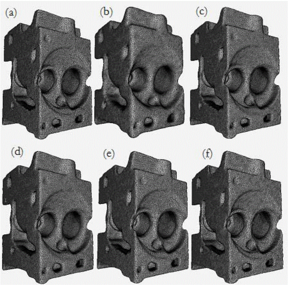 Particle swarm algorithm-based triangular mesh normalization method