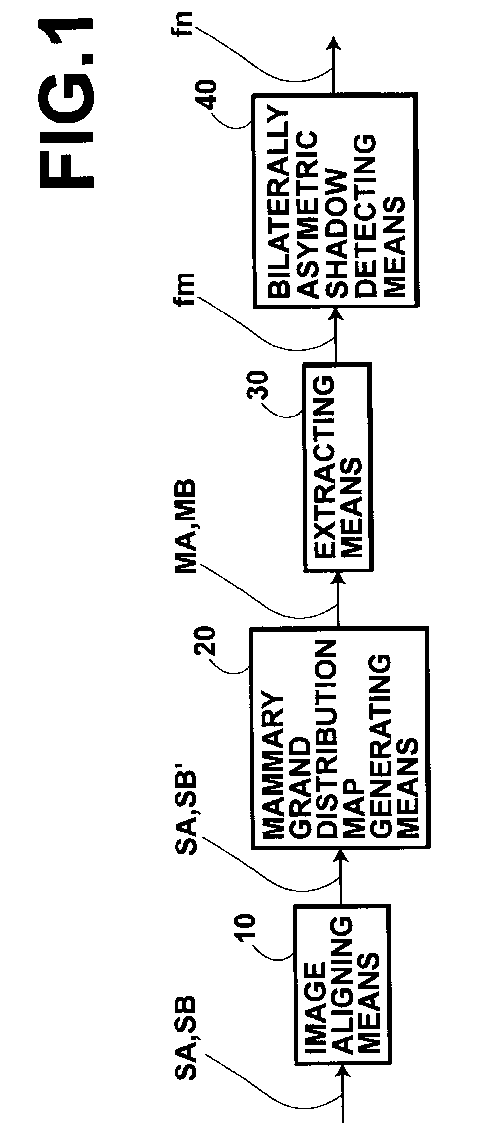 Abnormal shadow detecting system