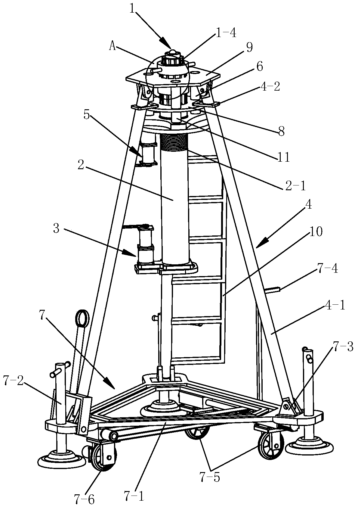 Mechanical airplane jack