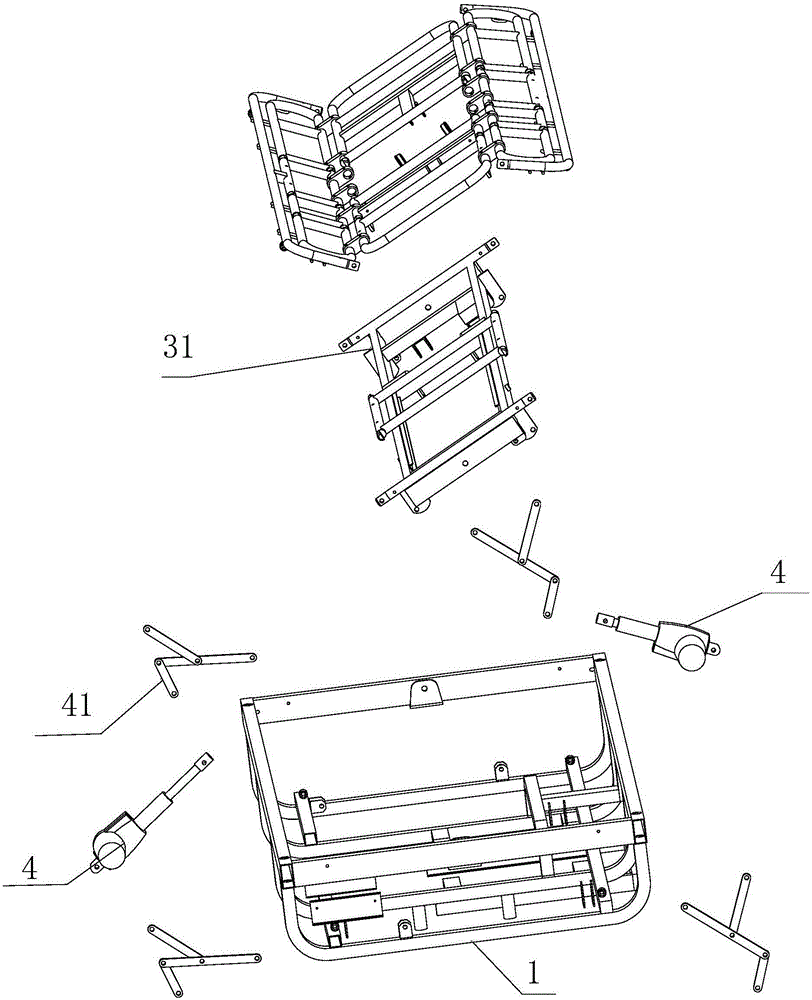 Bed with turnover and toilet functions