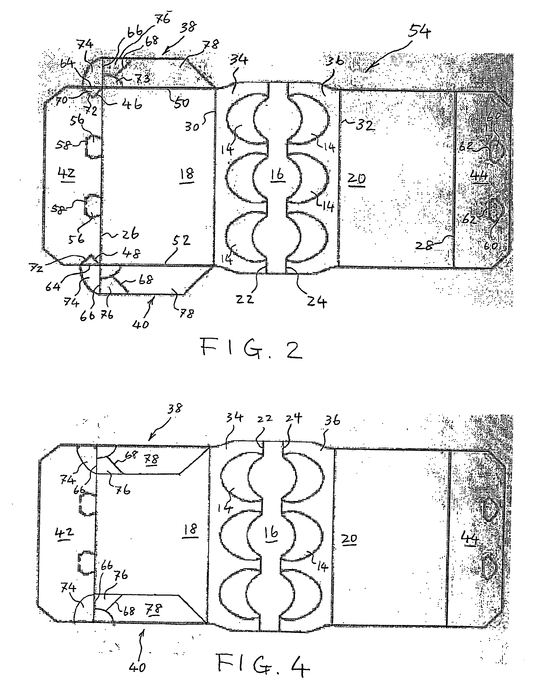 Article carrier having automatic end retention means