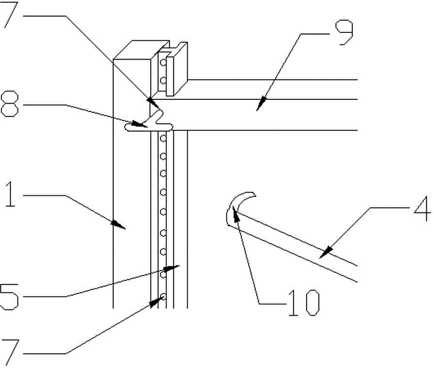 Width-adjustable decorating scaffold