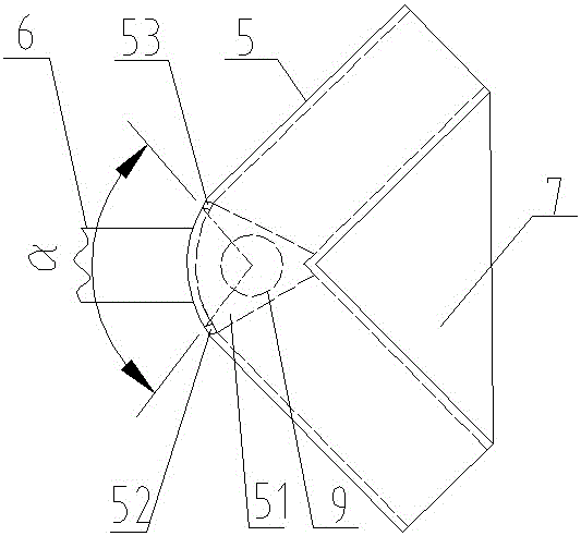 Disconnecting link opening range adjusting fixture with angle limitation