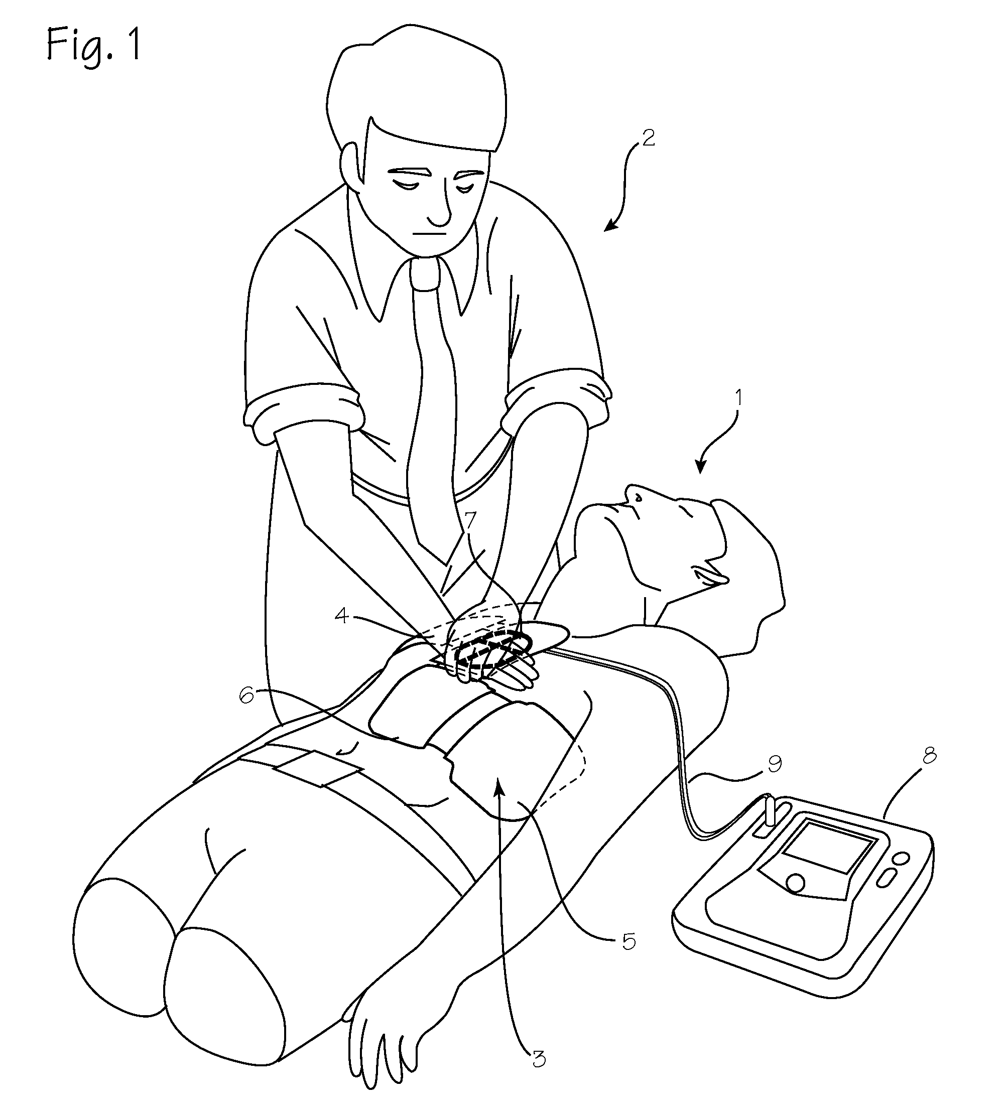 Chest Compression Monitor with Rotational Sensing of Compressions for Discrimination of CPR Movement from Non-CPR Movement