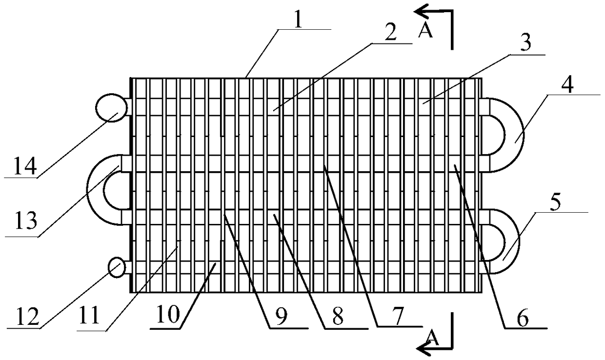 Air cooler for finned flat tube integrated structure