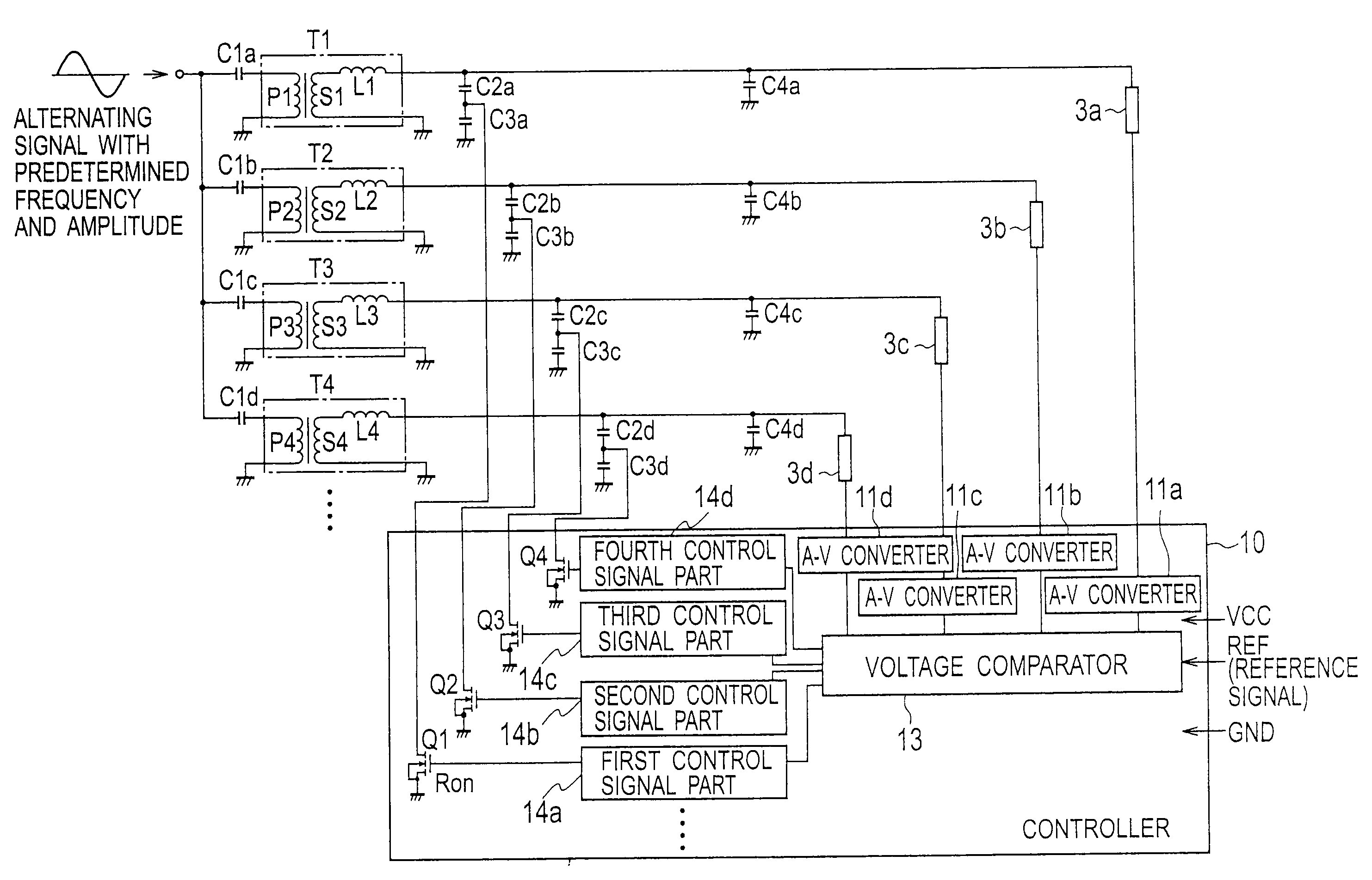 Dc/ac converter and controller thereof