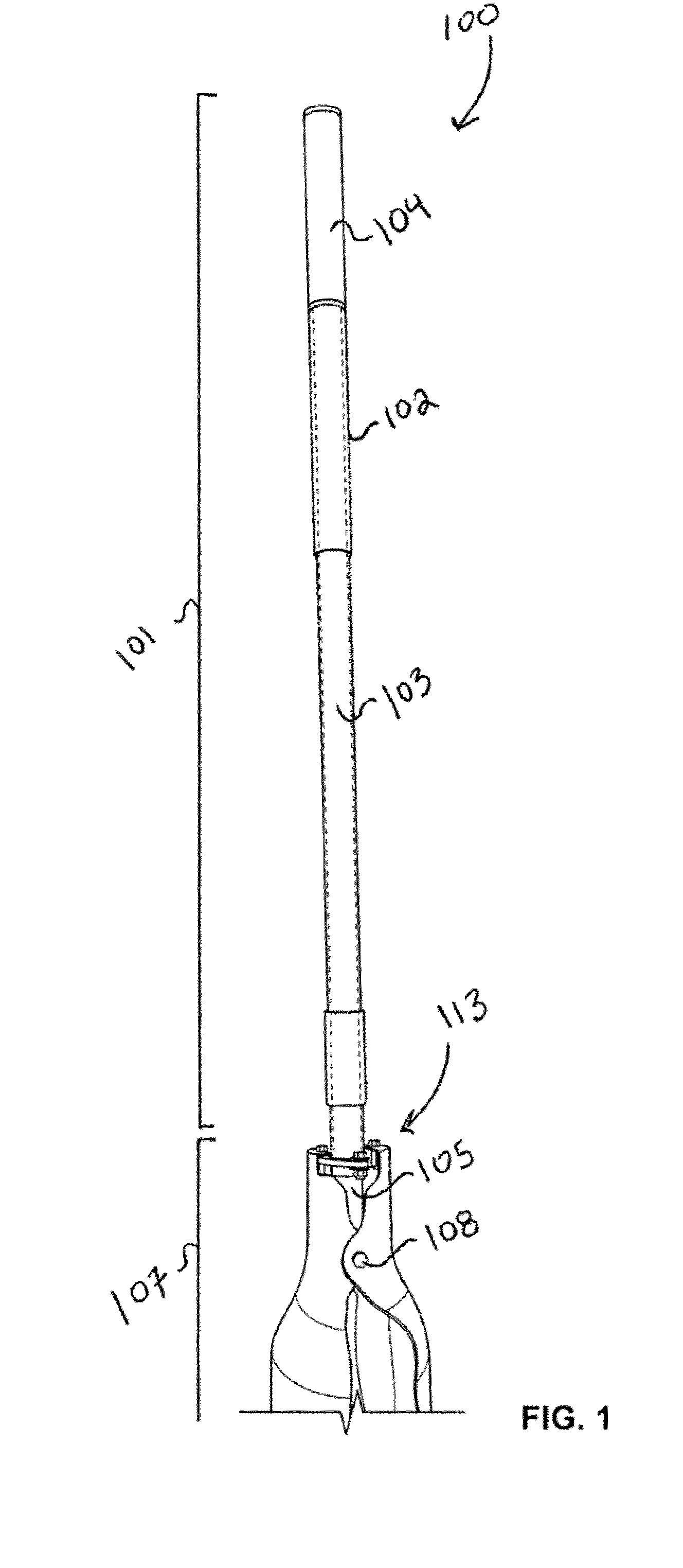 Single Handle Post Hole Digger