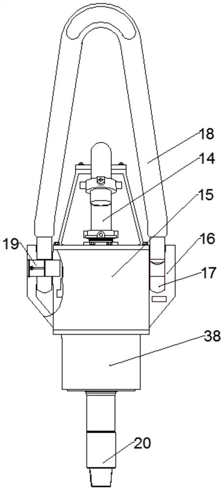 Device and method for running casing operation by using turnbuckle faucet