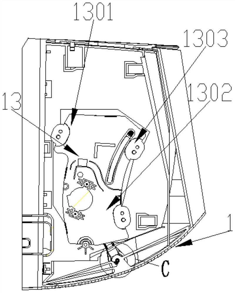 Air outlet panel purification components and air conditioners