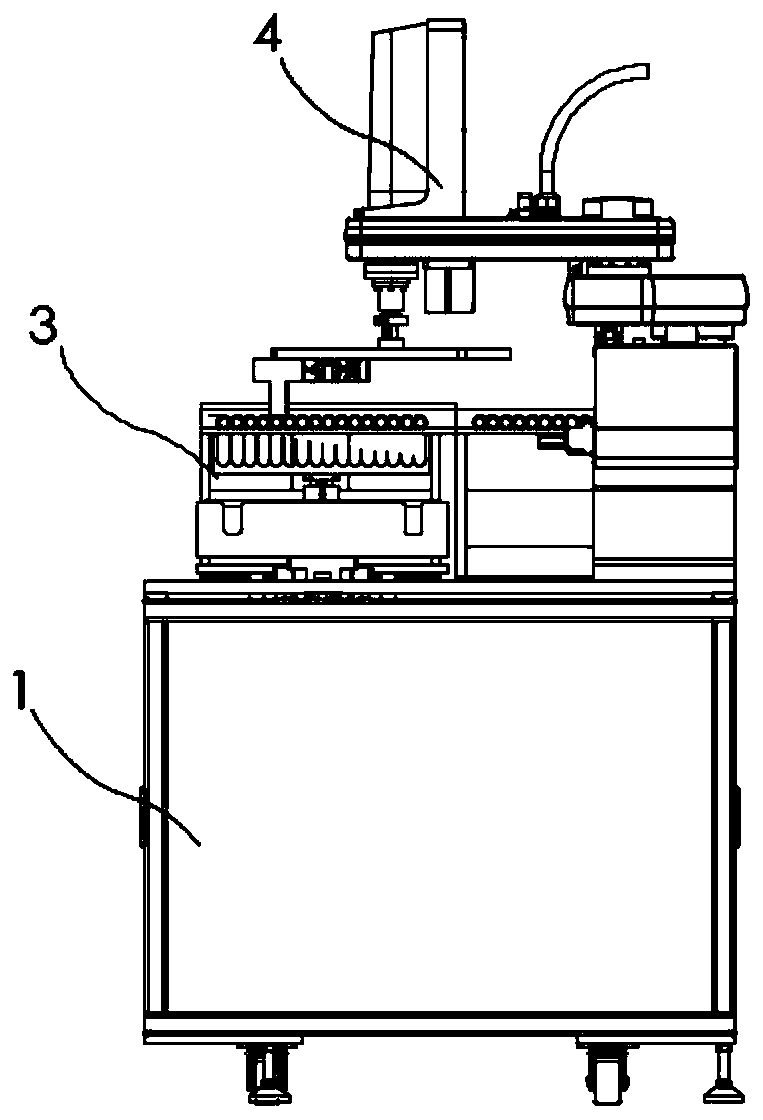 Battery core automatic material collecting system and material collecting method thereof