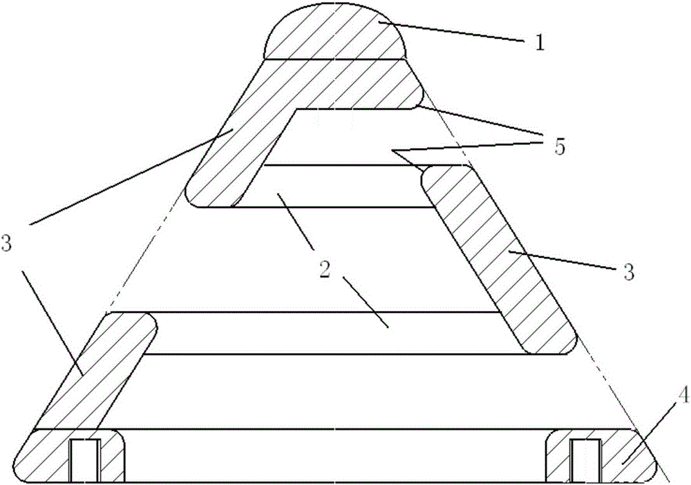 A compact inductance integrated electrode and its processing method