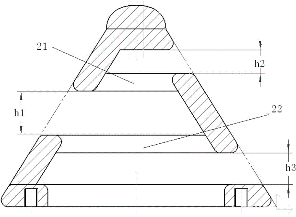 A compact inductance integrated electrode and its processing method