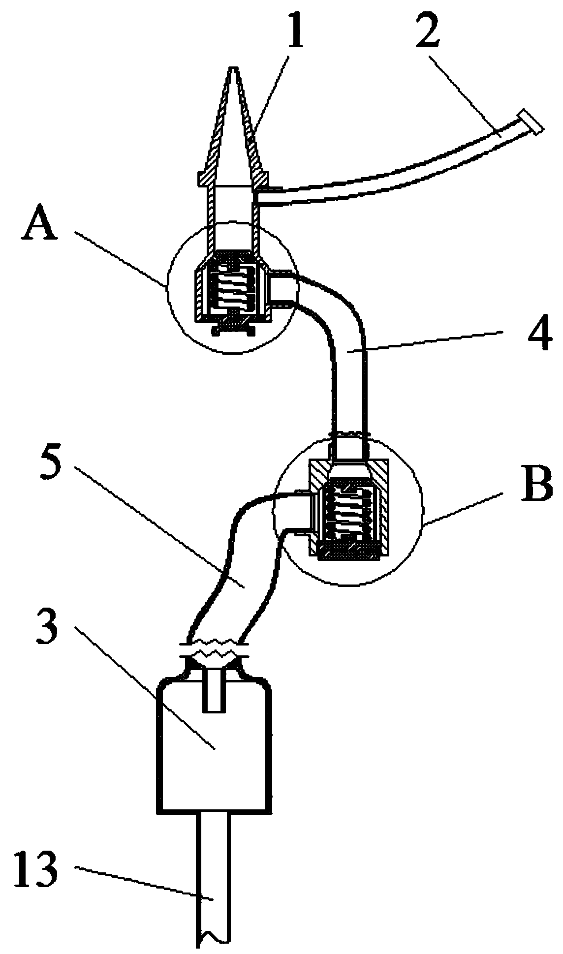 Dropping device capable of reminding by utilizing overflow valve to conveniently control flow rate and prevent backflow