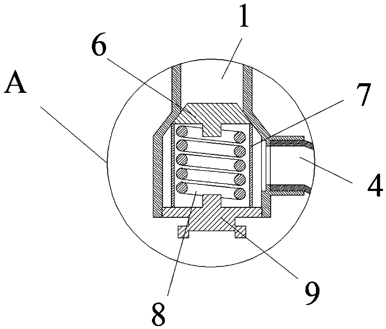 Dropping device capable of reminding by utilizing overflow valve to conveniently control flow rate and prevent backflow