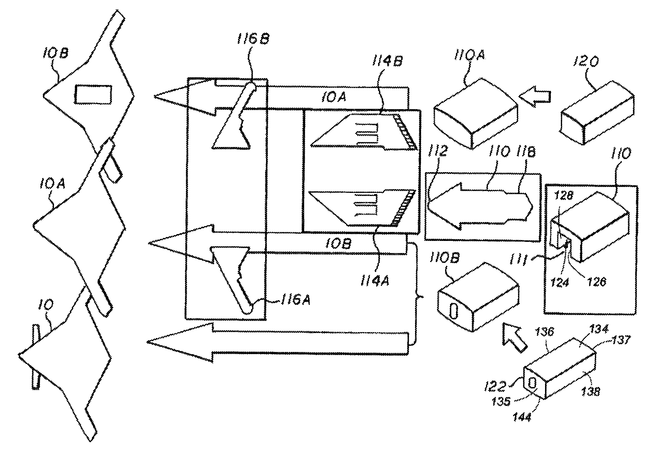 Flying wing aircraft with modular missionized elements