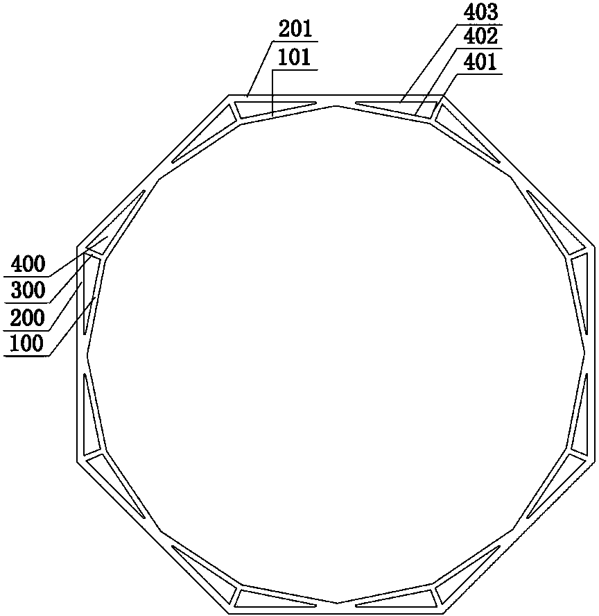 Special-shaped communication cable protective pipe