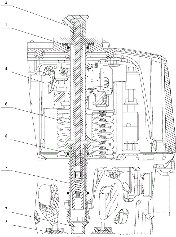 Engine ignition system mounting device and engine with device