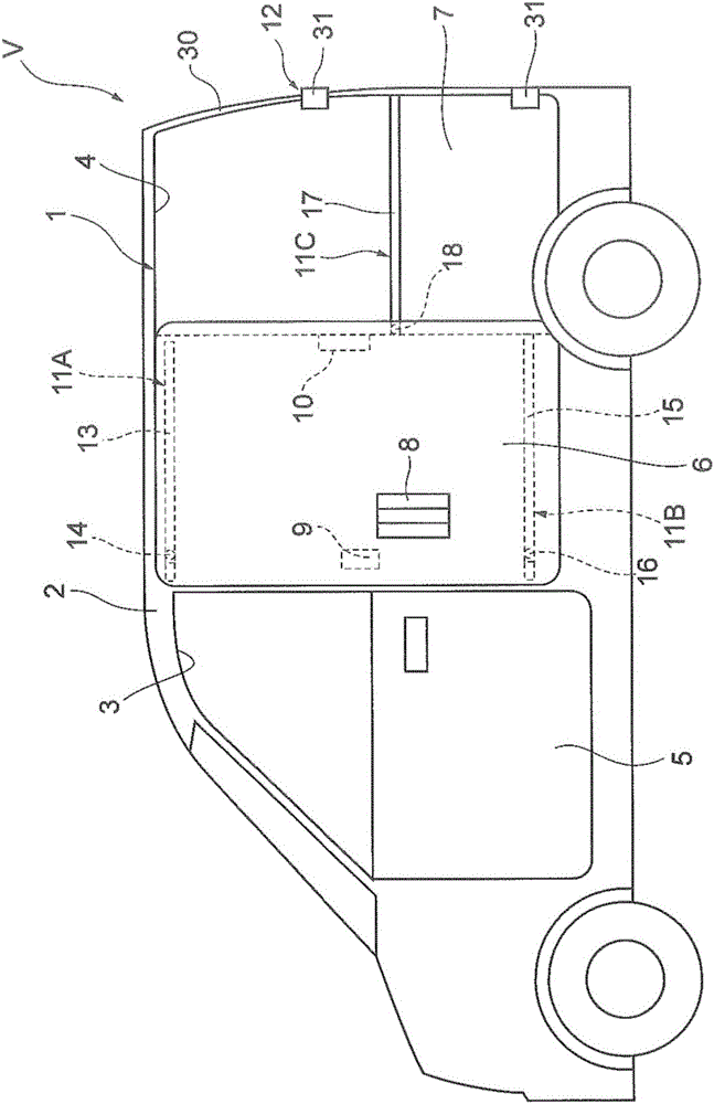 Vehicle door structure