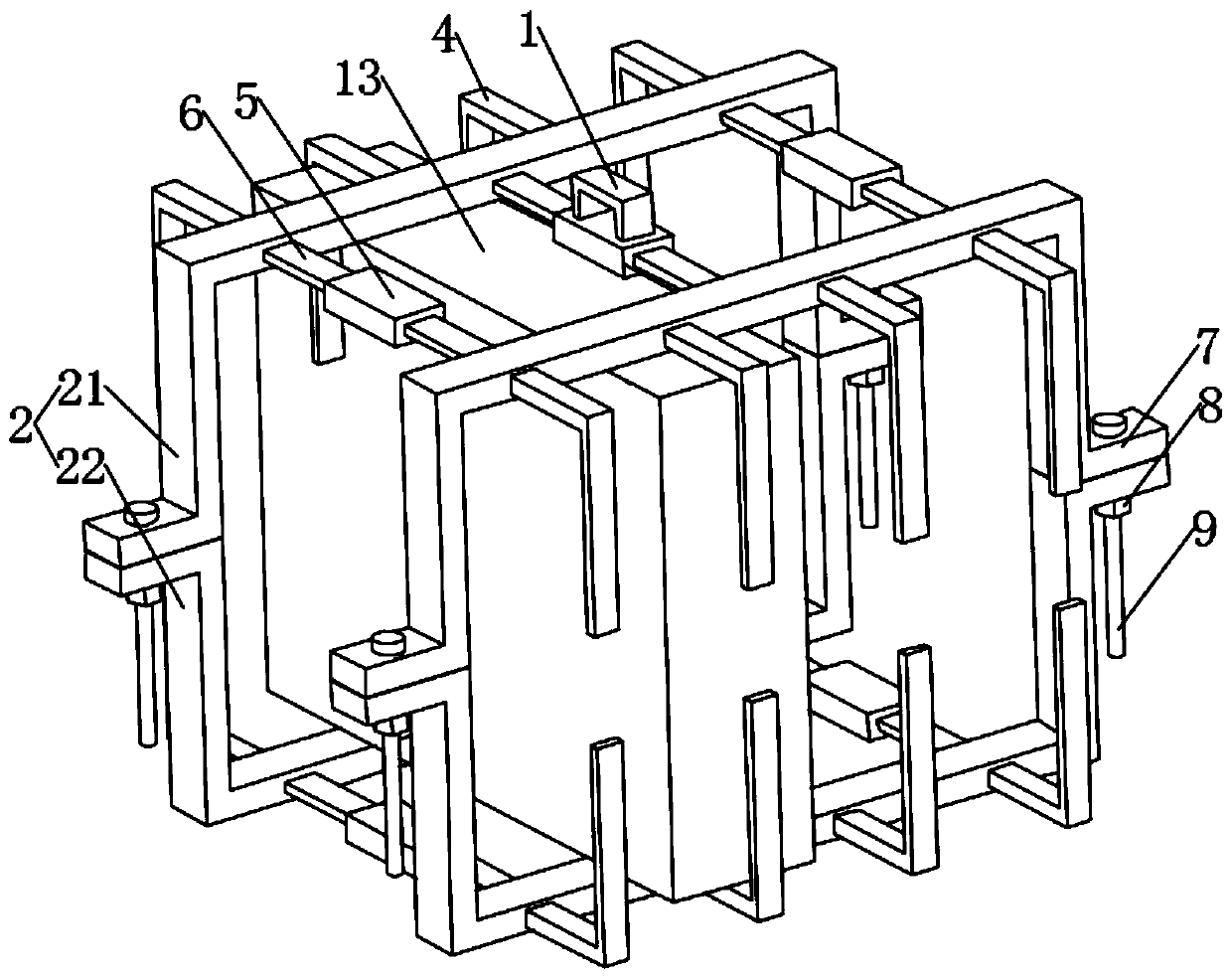 Book portable packaging displaying frame