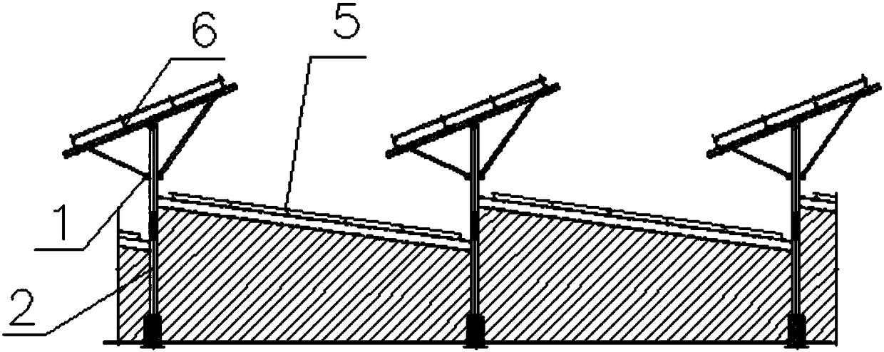 Double-sided photovoltaic system combined with agricultural and livestock greenhouse