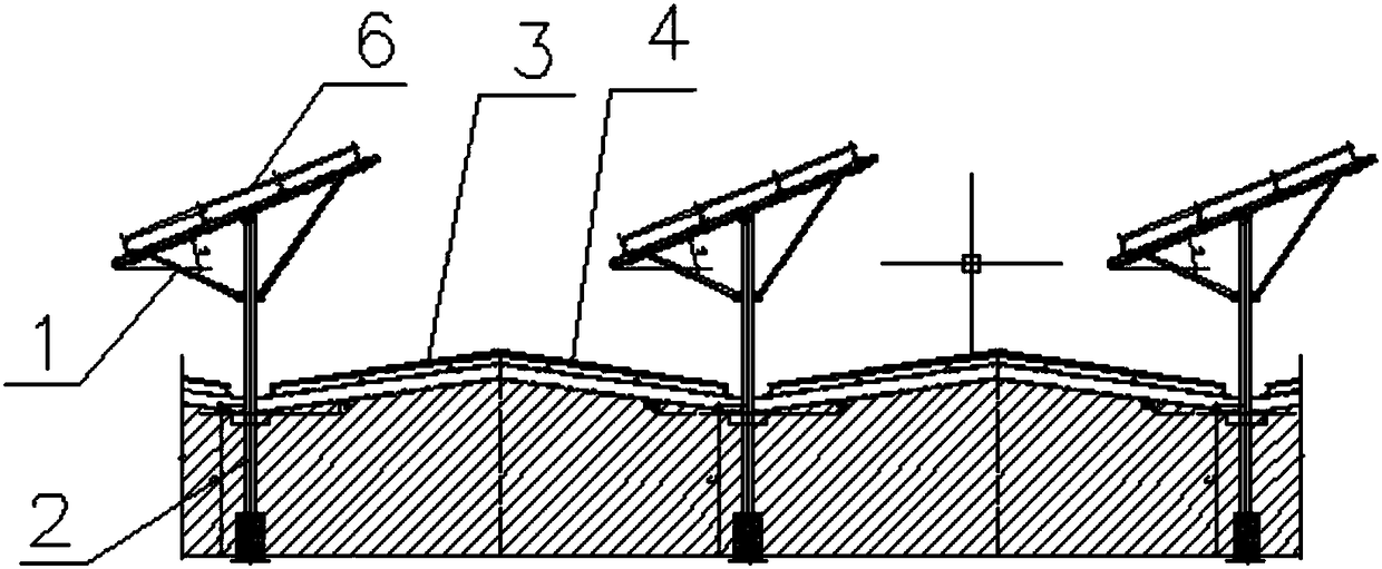 Double-sided photovoltaic system combined with agricultural and livestock greenhouse