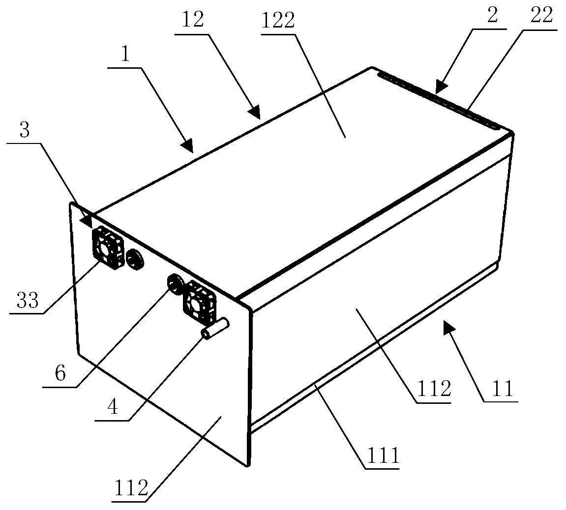 Battery box with fire-fighting structure and energy-storage battery cabinet