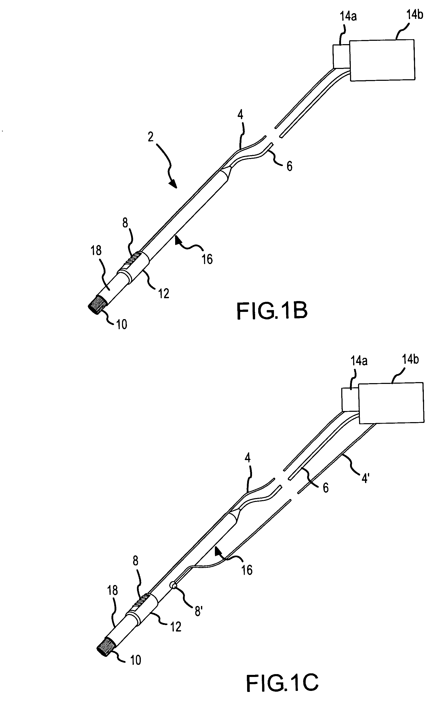 Surgical device with brush electrode and methods for electrosurgical treatment