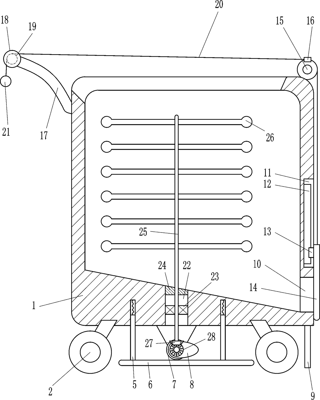 Cement floor paving equipment used for building construction