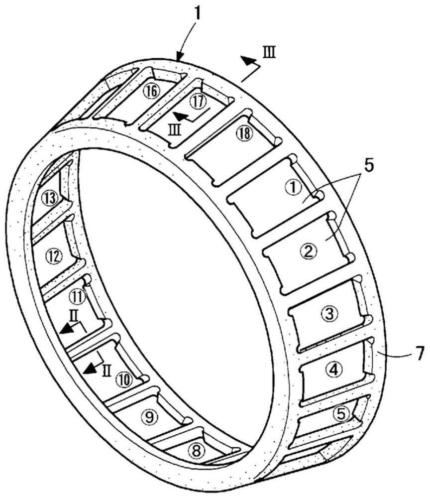 Resin coated holder for roller bearings