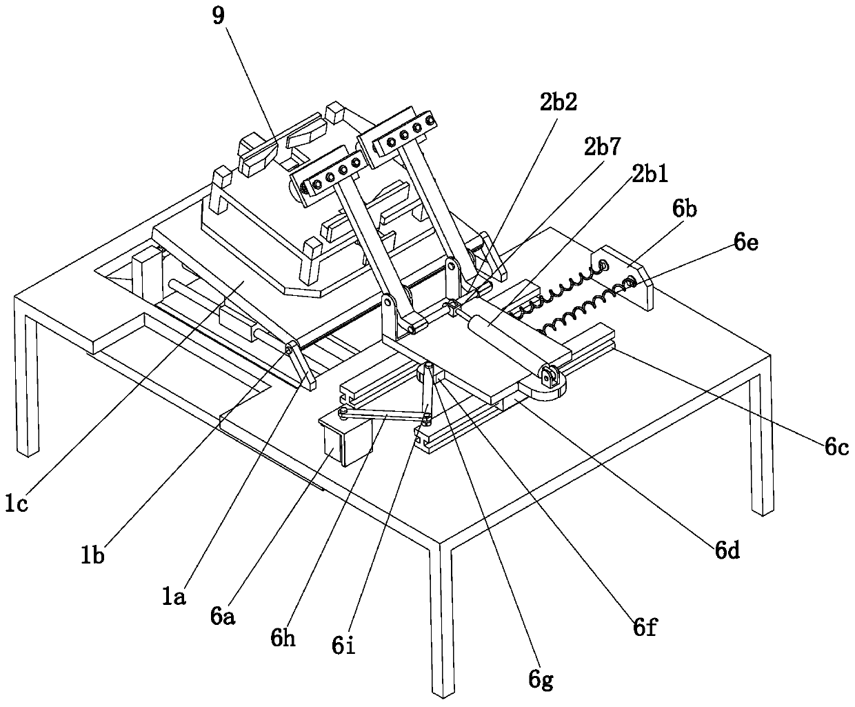 Working method of a steel hammer forming device for iron and steel production