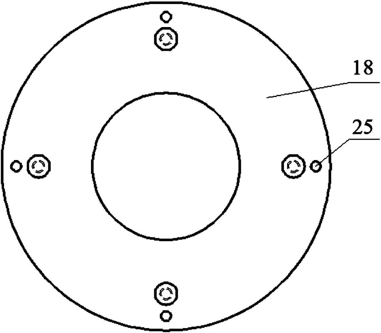 A hydraulic viscous transmission test device with controllable friction plate quantity and oil film thickness