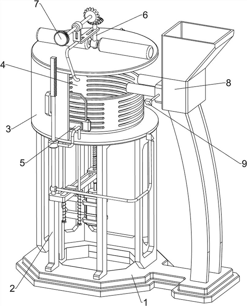 Automatic disinfection rotary display stand for surgical operating instruments