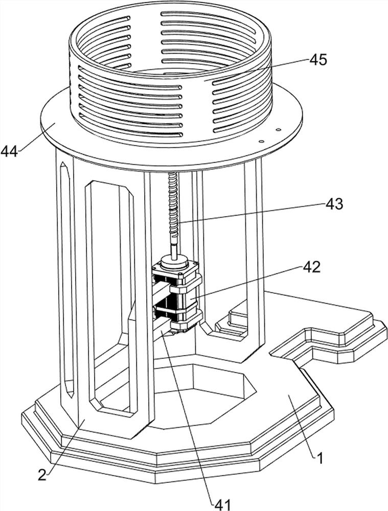 Automatic disinfection rotary display stand for surgical operating instruments