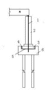 Base oscillating shock-isolation device for pile foundation bridge pier