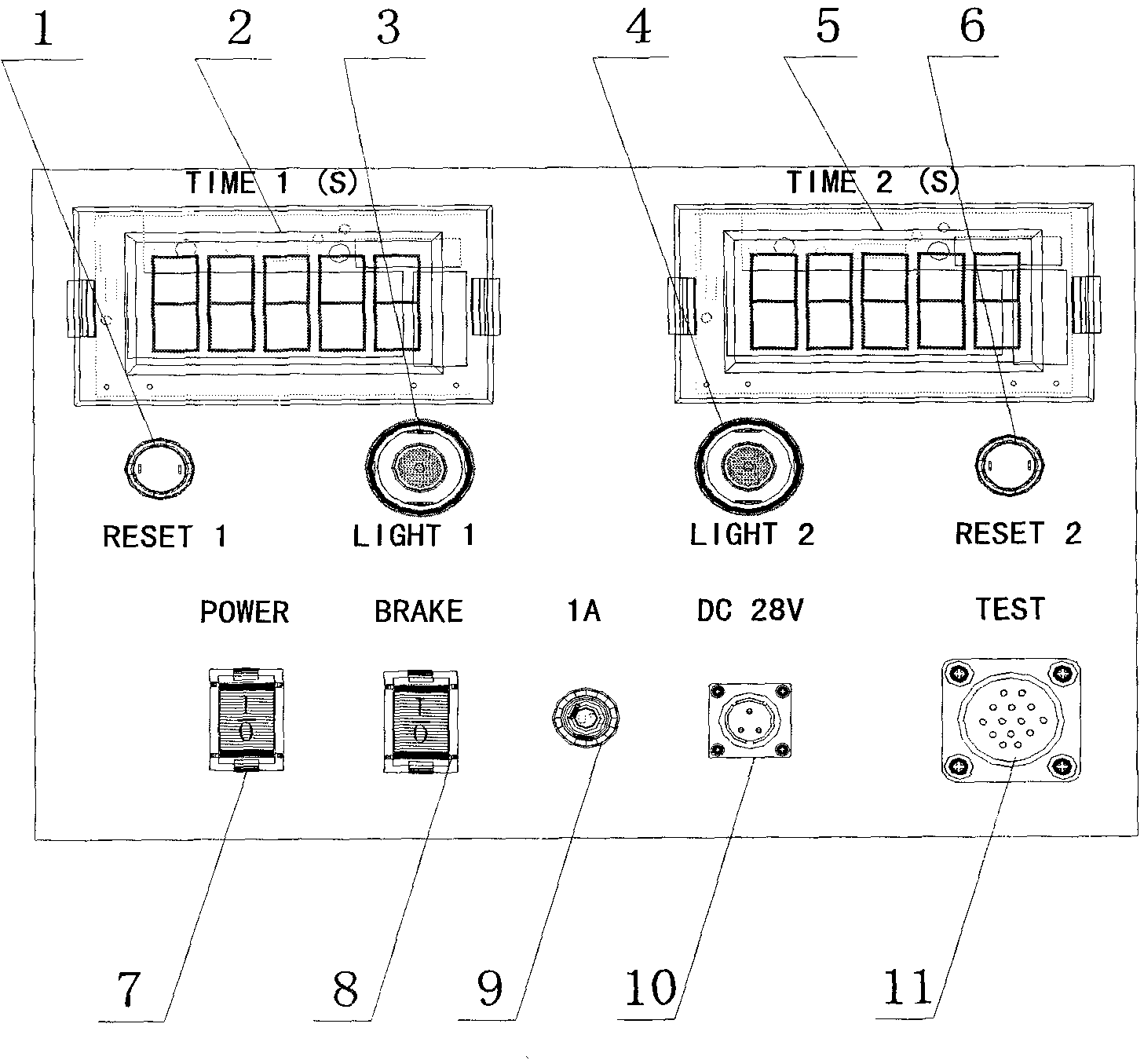 In-situ detection device of anti-skidding electrical control system