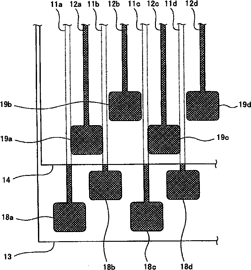 Relay connection member, inspection device and method of manufacturing relay connection member