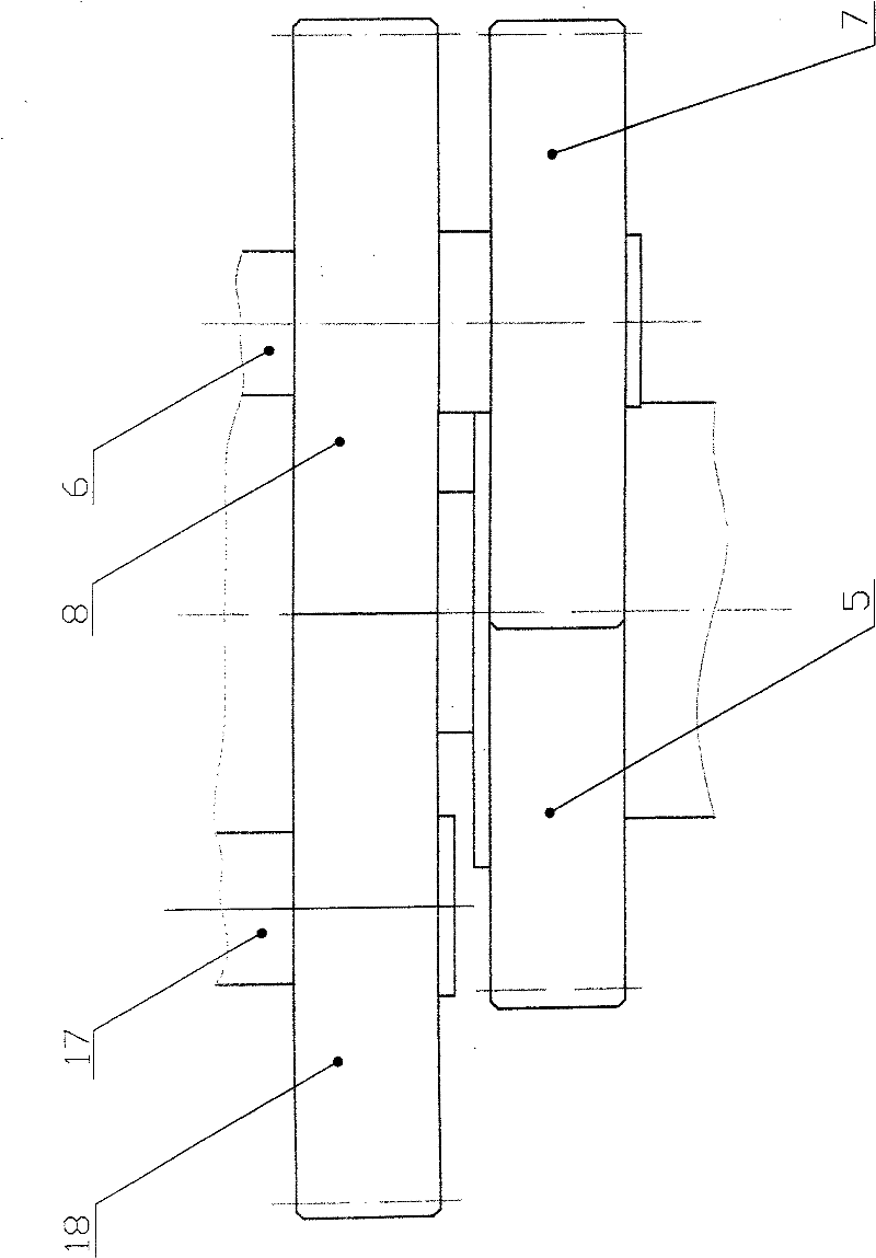 Planet speed reduction driving mechanism