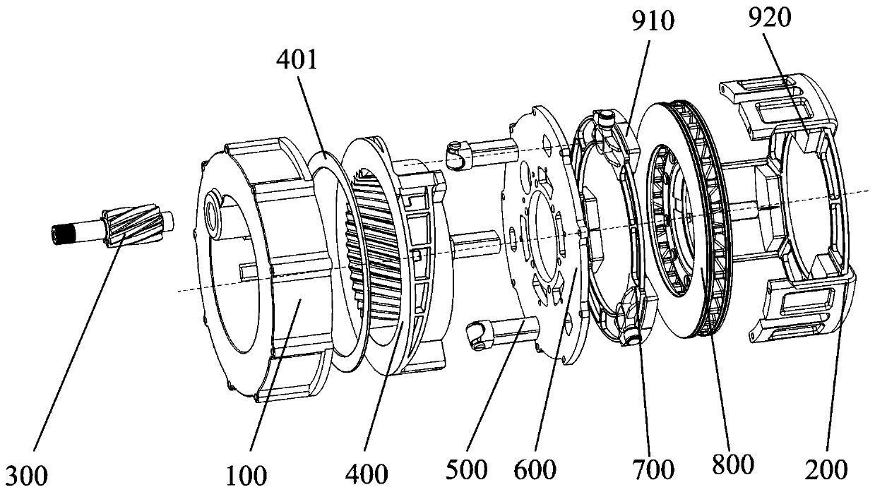 Full-disc brake for heavy vehicle