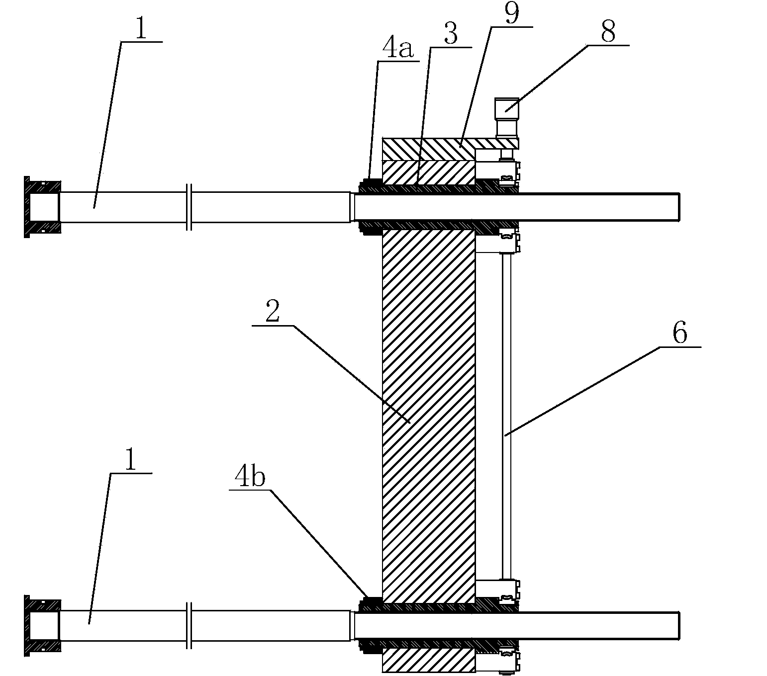 Pull rod automatically rotating and adjusting mechanism for extruder