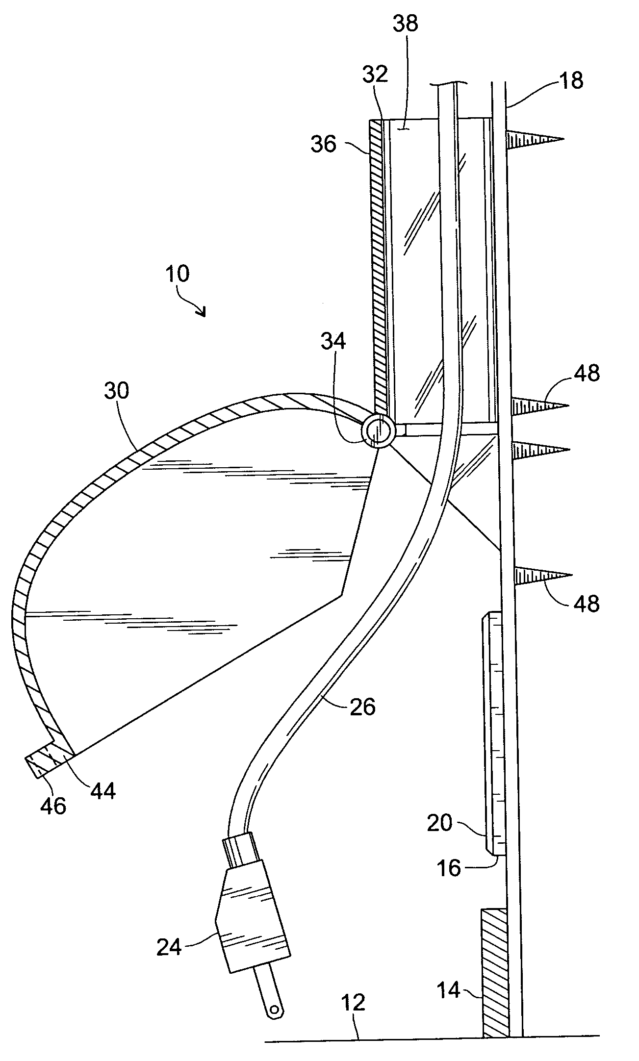 Plug and cord protection device