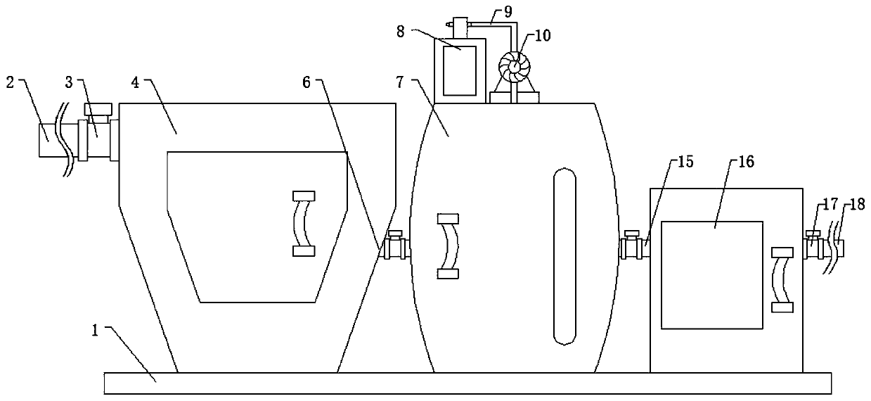 Environment-friendly liquid conveying device for sewage pretreatment