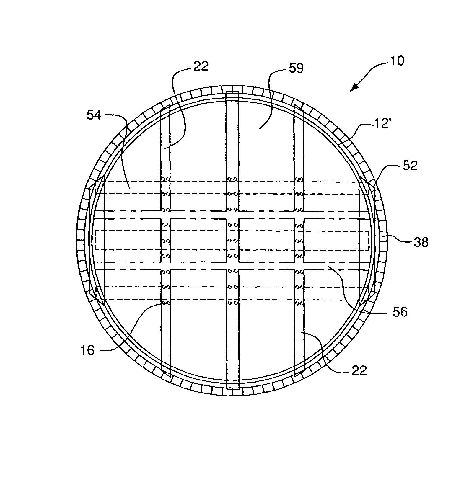 Wall-flow redistributor for packed columns