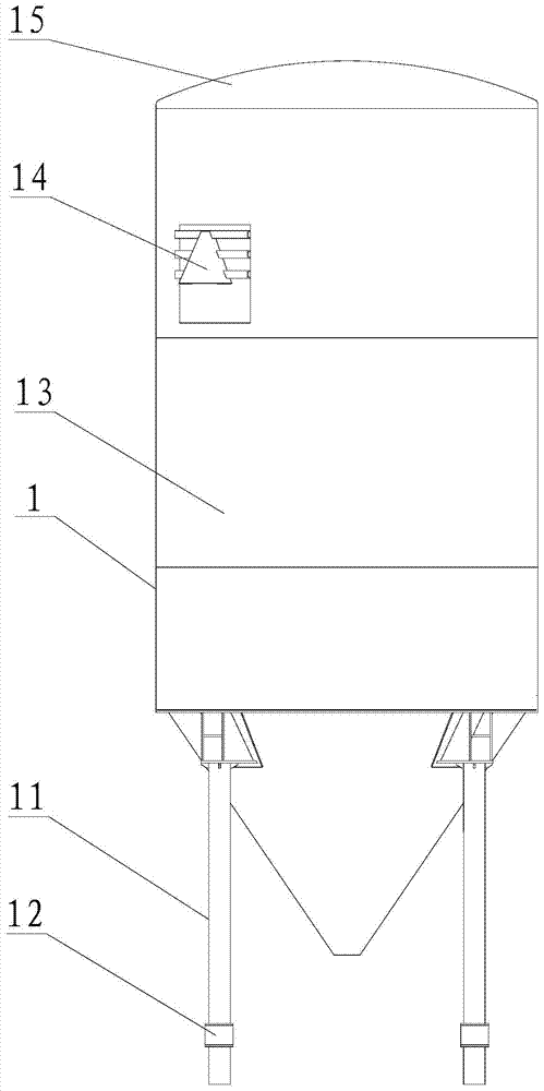 Storage tank and mixing station