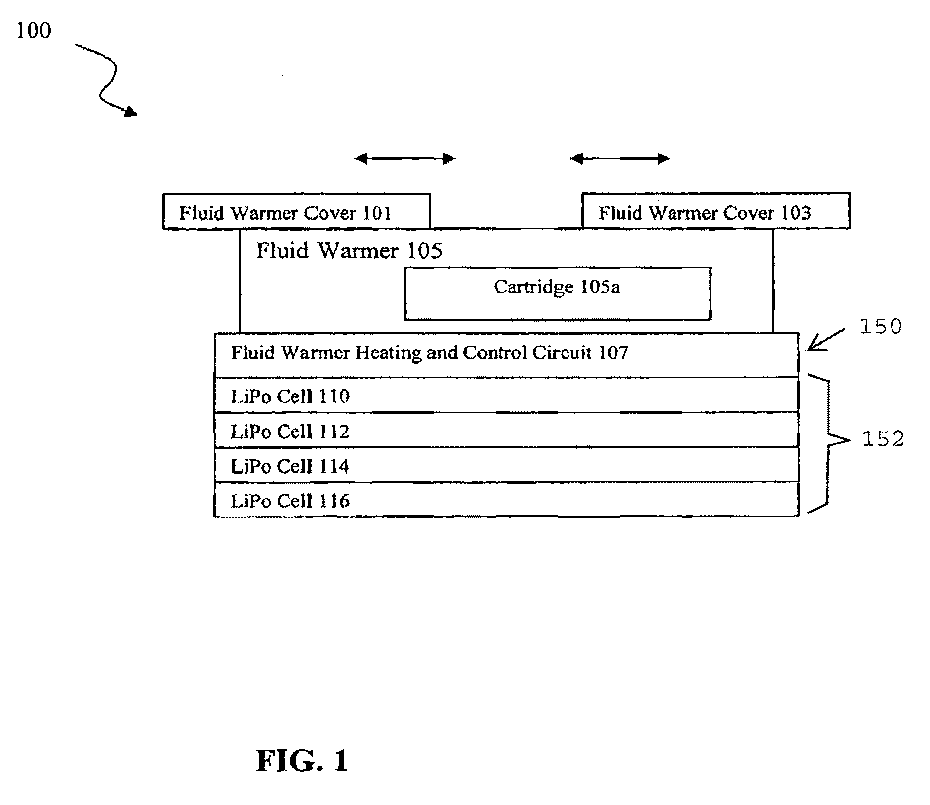 Lithium polymer battery powered intravenous fluid warmer