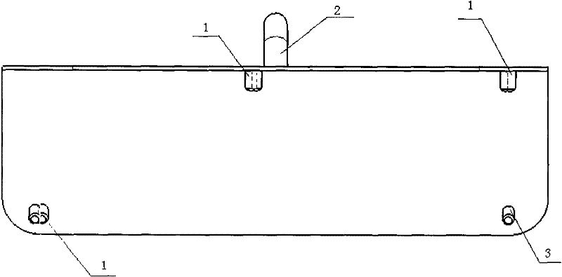 Device for detecting positions of bolt mounting holes