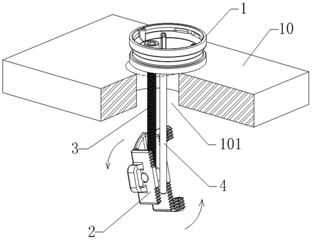 Faucet connecting mechanism facilitating deck mounting