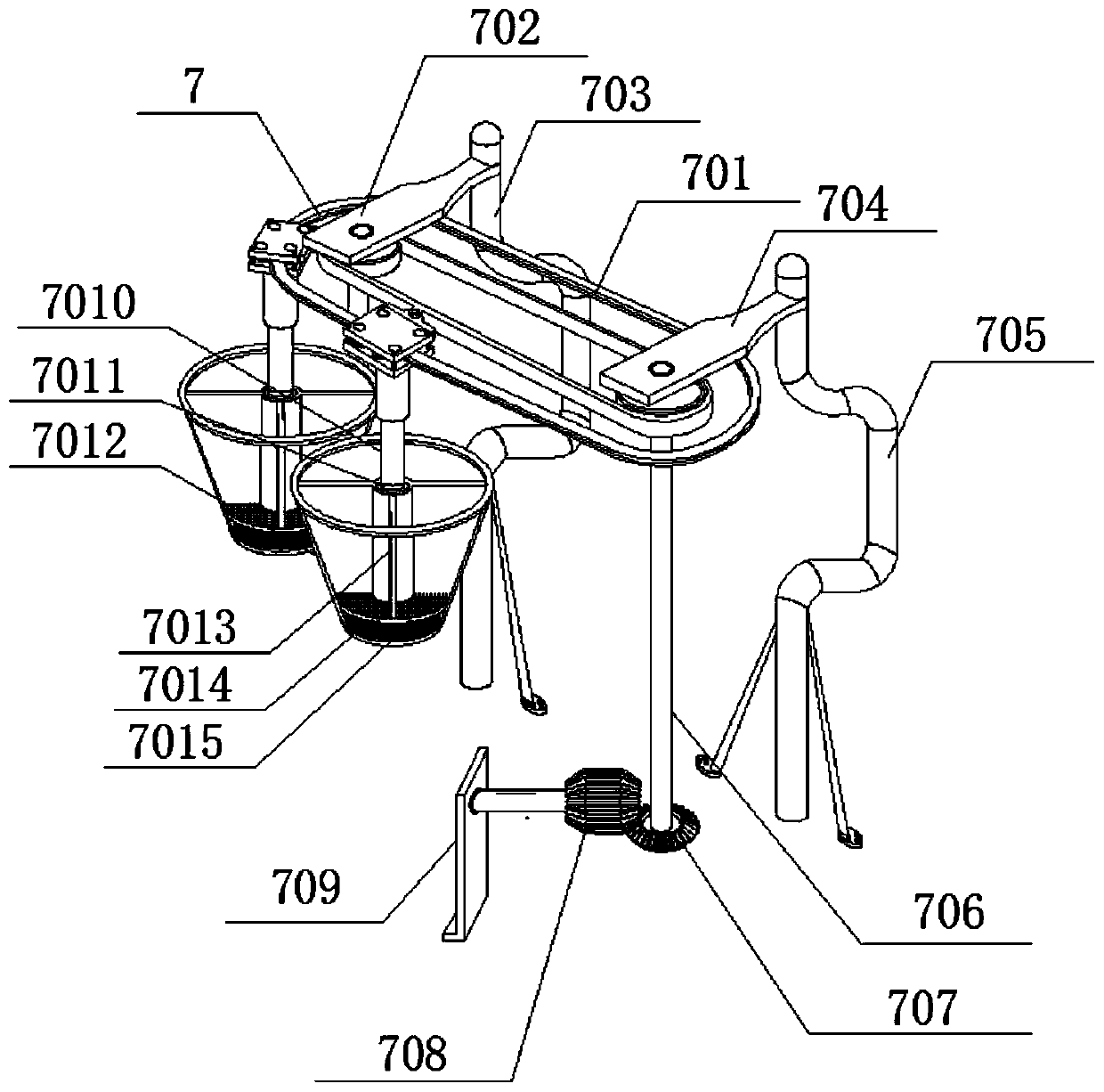 Additive-free peanut hull preparing device for food processing