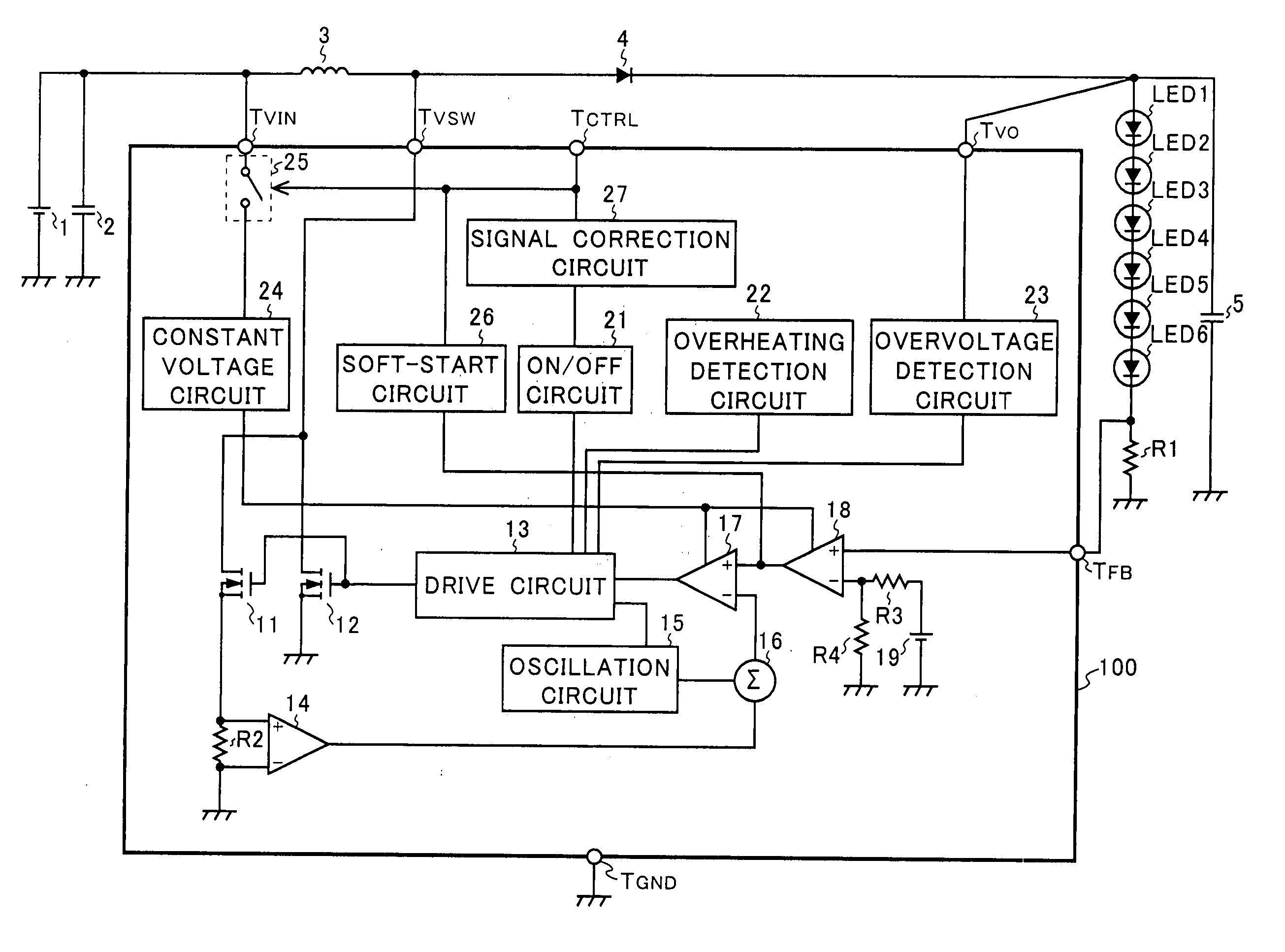 Switching power supply circuit and electronic apparatus provided therewith