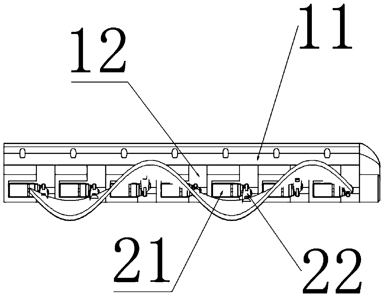 Amphibious robot propelled by undulating fins